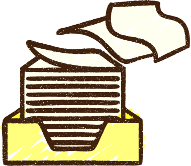 Bir insan tarafından çizilmiş Ofis Kağıdı Tebeşiri