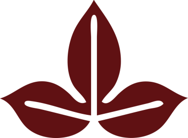 Bir insan tarafından çizilmiş bir sonbahar yaprağının düz renkli retro karikatürü