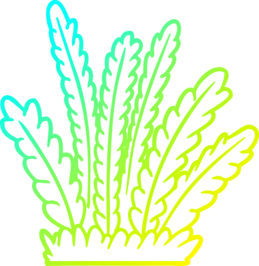 Bir insan tarafından çizilmiş bir karikatürün soğuk gradyan çizimi