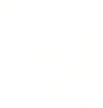 Bir insan tarafından çizilen Noel Elf Tebeşiri