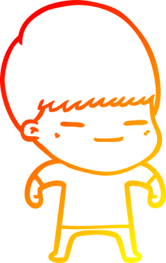 Bir insan tarafından çizilmiş kendini beğenmiş bir çizgi film karakteri çizimi.