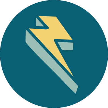 Bir insanın çizdiği yıldırımın ikonik dövme şekli