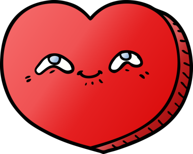 Bir insan tarafından çizilmiş aşk dolu bir kalp.
