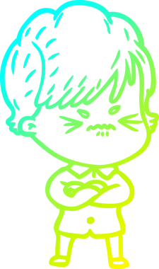 Bir insan tarafından çizilmiş karikatür çizimi.