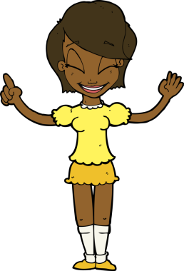 Bir insan tarafından çizilmiş güzel bir kız.