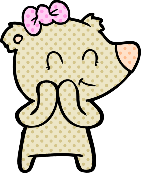 Bir insan tarafından çizilmiş bir çizgi film karakteri.