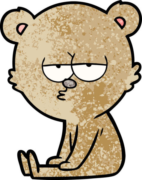 Bir insan tarafından çizilmiş bir çizgi film karakteri.