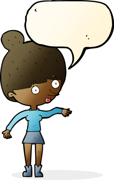 Bir insan tarafından çizilmiş konuşma balonlu bir karikatür.