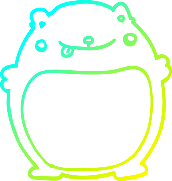 Bir insan tarafından çizilmiş bir çizgi film karakteri çizimi.