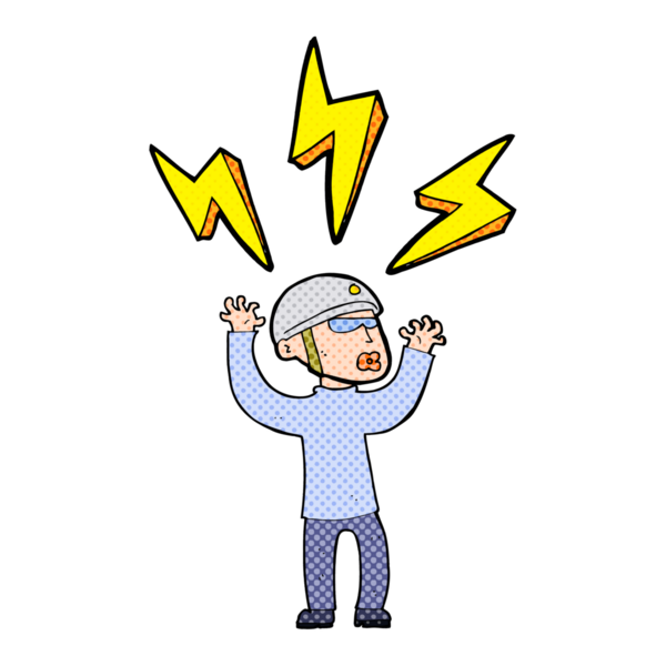 Çizgi filmdeki bisikletçi bir insan tarafından çizilmiş.