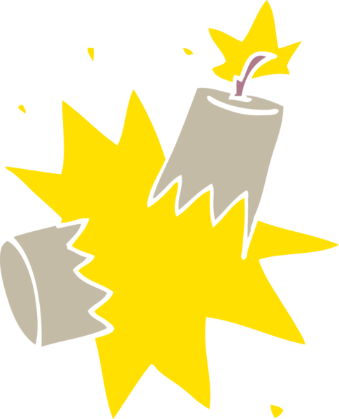 Bir insan tarafından çizilmiş karalama dinamiti.