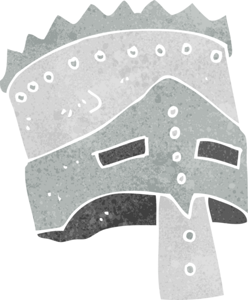 Bir insan tarafından çizilmiş karikatür kralının zırhı.