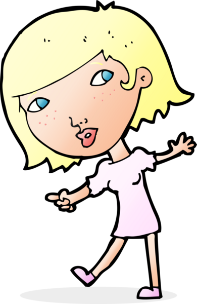 Bir insan tarafından çizilen mutlu kız figürleri.