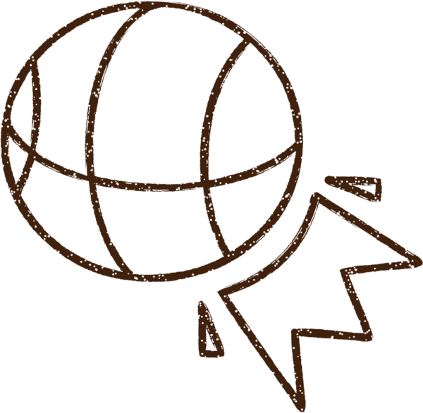 Basketbol Kömürü Bir insan tarafından çizilmiş