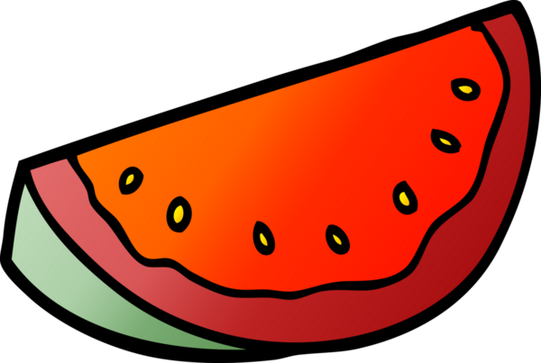 Bir insan tarafından çizilmiş karpuz karpuzu.