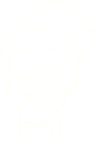 Bir insan tarafından çizilen Noel Adam Tebeşiri