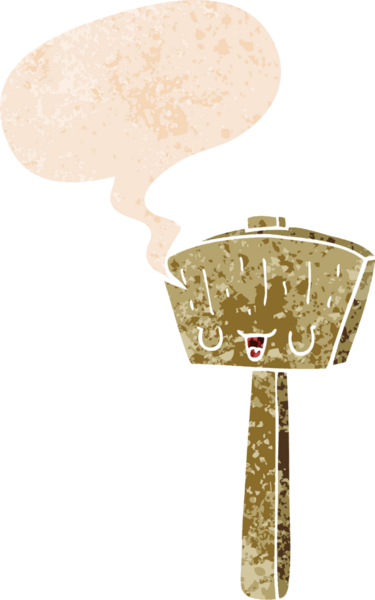 grunge 'da konuşma baloncuğu olan karikatür sopası bir insan tarafından çizilmiş tedirgin geçmiş dokuma tarzı