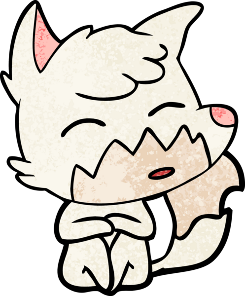 bir insan tarafından çizilmiş tilki çizgi filmi