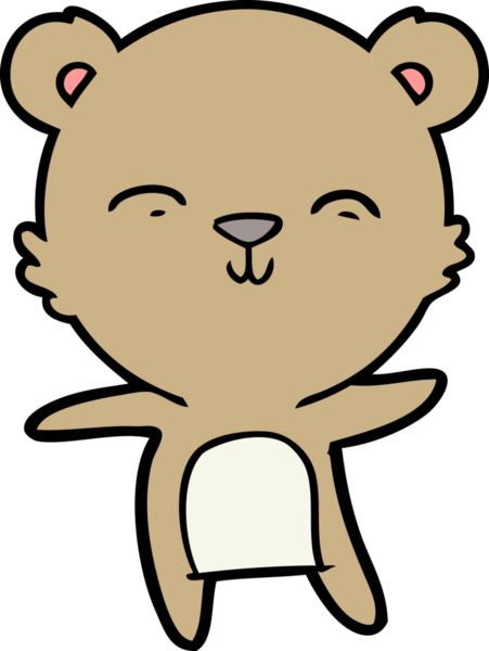 Bir insan tarafından çizilmiş bir çizgi film karakteri.