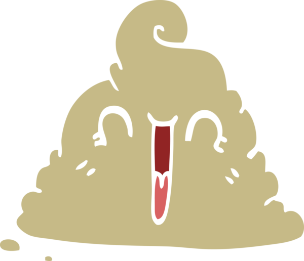 Bir insan tarafından çizilmiş karikatür kakası.