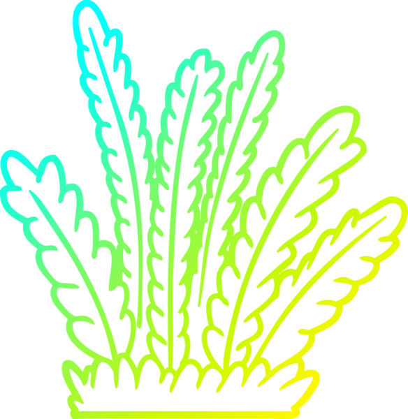 Bir insan tarafından çizilmiş bir karikatürün soğuk gradyan çizimi