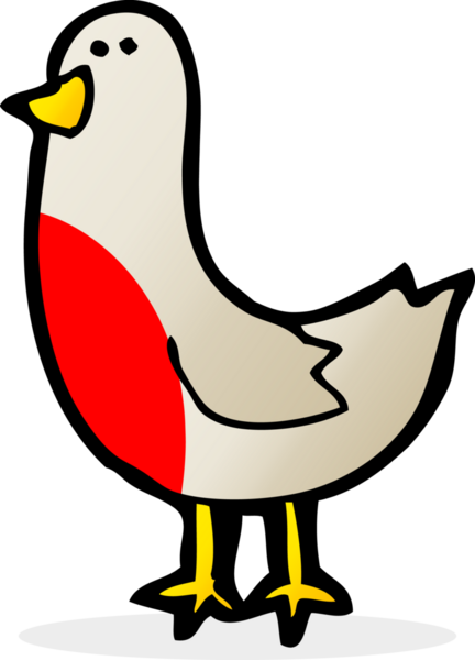 Bir insan tarafından çizilmiş noel robini.