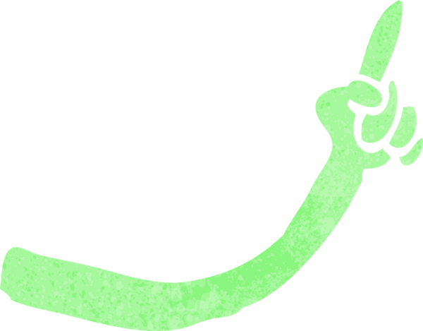 Bir insan tarafından çizilmiş bir canavar kolu.