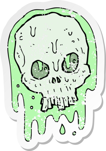 Bir insan tarafından çizilmiş yapışkan bir karikatürün gerilimli yapıştırması.