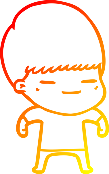 Bir insan tarafından çizilmiş kendini beğenmiş bir çizgi film karakteri çizimi.