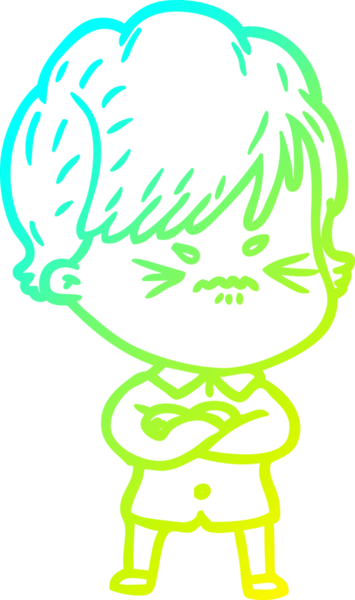 Bir insan tarafından çizilmiş karikatür çizimi.