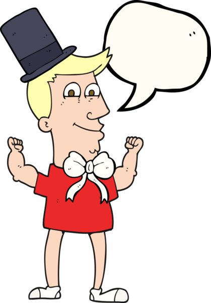 Bir insan tarafından çizilmiş serbest konuşma balonu karikatürü.