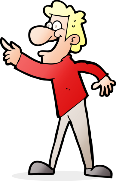 Çizgi filmdeki adam bir insan tarafından çizilmiş.