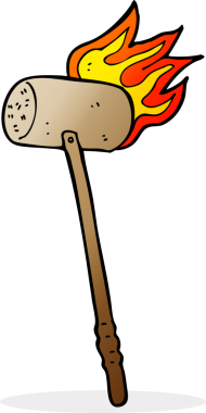 Bir insan tarafından çizilmiş kriket sopası ve top.