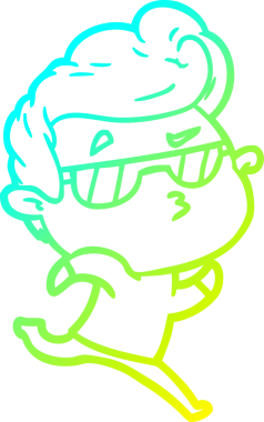 Bir insan tarafından çizilmiş karikatür karikatürü.