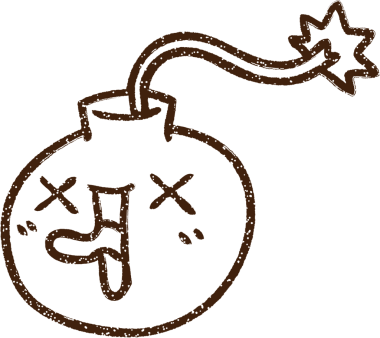 Bir insan tarafından çizilen Çılgın Bomba Kömürü