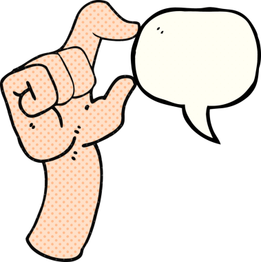 El yazısıyla çizilmiş çizgi roman konuşma balonu çizen el, bir insan tarafından çizilmiş küçük bir jest.