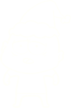 Bir insan tarafından çizilen Noel Adam Tebeşiri