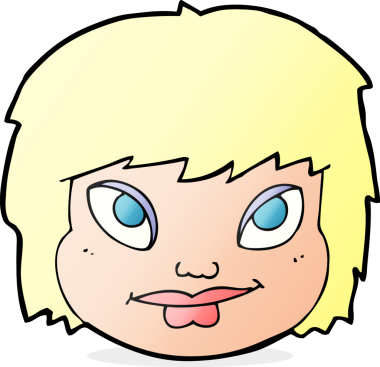 Bir insan tarafından çizilmiş bir kadın yüzü.