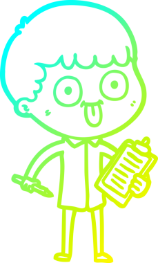 Bir insan tarafından çizilmiş soğuk çizgi çizgi film karakteri.