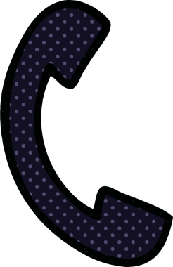 bir insan tarafından çizilmiş bir telefon ahizesinin çizgi romanı