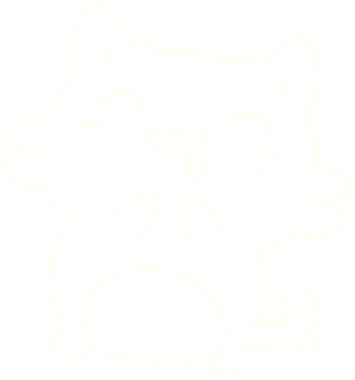 Bir insan tarafından çizilmiş şirin kedi tebeşiri.