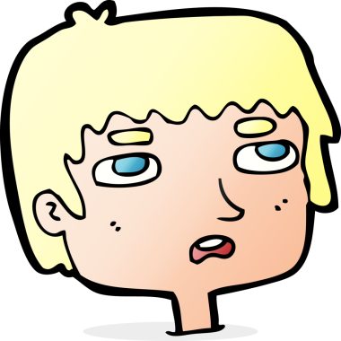 Bir insan tarafından çizilmiş mutsuz bir yüz.