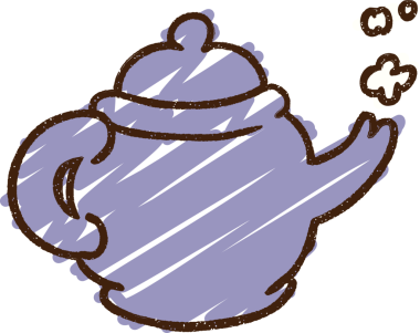 Bir insan tarafından çizilen Çaydanlık Tebeşiri