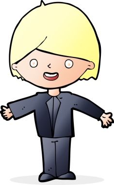 Bir insan tarafından çizilmiş mutlu bir adam.