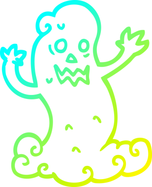 Bir insan tarafından çizilmiş ürkütücü bir karikatür çizimi.