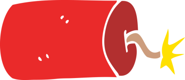 Bir insan tarafından çizilmiş karalama dinamiti.