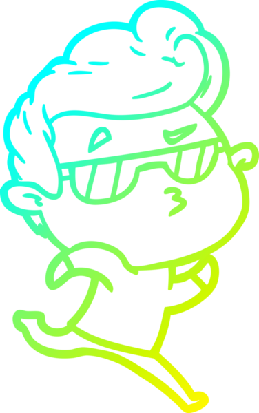 Bir insan tarafından çizilmiş karikatür karikatürü.