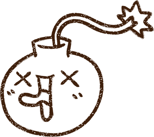 Bir insan tarafından çizilen Çılgın Bomba Kömürü