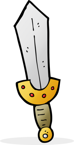 Bir insan tarafından çizilmiş viking kılıcı.