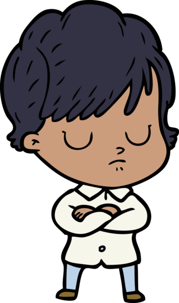 Bir insan tarafından çizilmiş karikatür kadın.